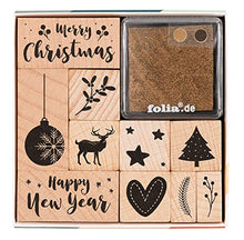 Carica l&#39;immagine nel visualizzatore di Gallery, folia 31108 Timbro Set, Multicolore