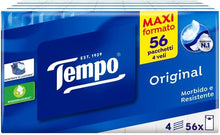 Carica l'immagine nel visualizzatore di Gallery, Tempo Fazzoletti di Carta Tascabili Classic, 56 x 9 Fazzoletti