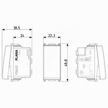 Carica l'immagine nel visualizzatore di Gallery, Vimar 0R14004 Plana Deviatore Elettrico illuminabile 1P 10AX Bianco, 1 Pezzo