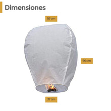 Carica l'immagine nel visualizzatore di Gallery, Ediesi, Lanterne Cinesi Volanti, 10 Pezzi, 100% Biodegradabile, di Carta, Bianco, Sky Lanterns, con un Pennarello per Scrivere i Desideri