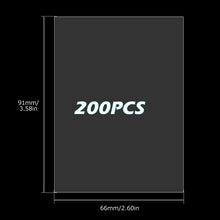 Carica l'immagine nel visualizzatore di Gallery, Revspoir 200 Bustine Carte, Bustine Protettive 66 * 91mm Card Sleeves Compatible con Varie Carte da Collezione, Alta Trasparenza, Dimensioni Standard