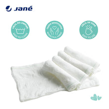 Carica l&#39;immagine nel visualizzatore di Gallery, Culottes Lavabili Jané 5, Slip a Vita Alta, Taglia Unica, Tessuto Elasticizzato, Adatti al Post-Parto, ipoallergenici, Bianchi