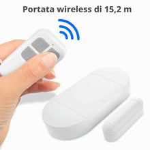 Carica l'immagine nel visualizzatore di Gallery, GuDoQi Allarme Porta Casa Senza Fili, 130 dB Sirena, 2 Telecomandi, Magnetico, per Protezione Garage, Ingresso, Bambini,
