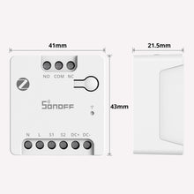 Carica l'immagine nel visualizzatore di Gallery, SONOFF MINI-ZBD Zigbee 3.0 - Relè a contatto a secco, ingresso AC/DC, compatibile con hub Zigbee, funziona con Alexa e G