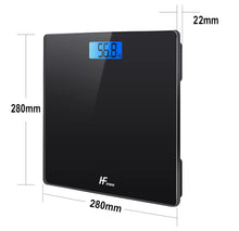Carica l'immagine nel visualizzatore di Gallery, Bilancia Pesapersone elettronica digitale da bagno, piattaforma 28x28cm portata 180KG display retroilluminato controllo del peso