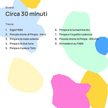 Carica l'immagine nel visualizzatore di Gallery, FABA Personaggio Sonoro - Piccole storie di Pimpa - Storie e fiabe sonore per bambini e bambine 1-3 anni - Ascoltabile con il Raccontastorie e FABA+, gioco educativo versione Italiana
