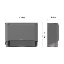 Carica l'immagine nel visualizzatore di Gallery, interhasa! Dispenser Carta Asciugamani di Carta per il Bagno con Montaggio a Parete, Dispenser Salviette Bagno da Muro di Carta Multi Pieghevole per il Bagno, L'ufficio e la Cucina（Argento）
