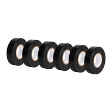 Carica l'immagine nel visualizzatore di Gallery, Amazon Basics Nastro isolante da 1.9 cm x 18.3 m, 6 unità, confezione da 1, nero, ottimo per attività e riparazioni dome