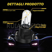 Carica l'immagine nel visualizzatore di Gallery, Ruiandsion Lampadina alogena T4.2, 12 V, quadro strumenti, per cruscotto, luce bianca calda, confezione da 10