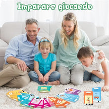 Carica l'immagine nel visualizzatore di Gallery, Xtaco flashcards bambini italiano e inglese, amico vocabolo gioco italiano,giochi montessori 2 anni, educativi prescolari Lingua Imparare a parlare Colori Numero Animali -224 Parole Verde
