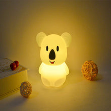 Carica l'immagine nel visualizzatore di Gallery, luce notturna Bambini, LED Forma animale silicone luce notte con 9 colori che cambiano/USB ricaricabile/telecomando e to