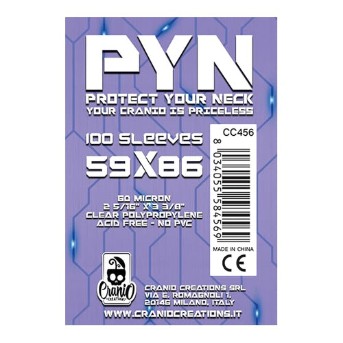 PYN 59x86, Proteggi Le Tue Carte Da Gioco, Confezione Da 100 Bustine