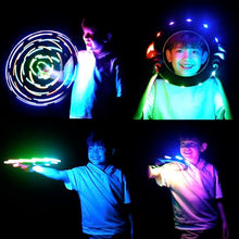 Carica l'immagine nel visualizzatore di Gallery, TOSY Flying Ring - 16 milioni di colori RGB o 12 LED, luminoso, modalità smarrimento, accensione automatica, impermeabile, frisbee leggero, regalo di compleanno e di Natale per ragazzo/ragazza/bambino
