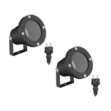 Carica l'immagine nel visualizzatore di Gallery, ledscom.de 2 faretti da giardino DUK per esterni, IP65, neri, 1x GU10 max. 15 W