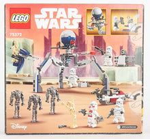 Carica l&#39;immagine nel visualizzatore di Gallery, LEGO Star Wars Battle Pack Clone Trooper e Battle Droid Set da Battaglia con Veicolo Giocattolo Speeder Bike, Tri-Droide e Postazione Difensiva, Regalo per Bambini e Bambine da 7 Anni in su 75372