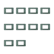 Carica l'immagine nel visualizzatore di Gallery, Elektronova, supporto 3 posti (503) compatibile con Vimar Plana, confezione da 10 pezzi