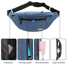 Carica l'immagine nel visualizzatore di Gallery, MOBICO Bumbags Fanny Packs for Men and Women Outdoor Sport Running Hiking Waist Bag Bum Bag waistpack