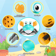 Carica l'immagine nel visualizzatore di Gallery, iKidiki Granchio Che Cammina Neonato, Giochi Bambini 1 2 3 4 Anni Granchio Tummy Time Giocattoli Bambino 1 2 3 4 Anni Giochi Neonato 3-6-9 Mesi Regalo Bambino 1 2 3 4 Anni Giochi Educativi 1-4 Anni