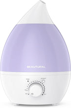 Carica l&#39;immagine nel visualizzatore di Gallery, BEAUTURAL Waterdrop 2,4Liter Umidificatori Ambiente, Umidificatore