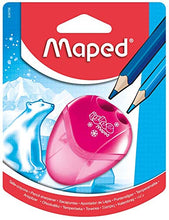 Carica l'immagine nel visualizzatore di Gallery, Maped - Materiale scolastico - Temperamatite I Gloo - Temperamatite con serbatoio - Ha 2 fori per l'affilatura - Dimensioni custodia compatta - 3 diversi modelli