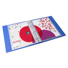 Carica l'immagine nel visualizzatore di Gallery, Favorit, Raccoglitore ad Anelli in Cartone, 1 Pezzo, 22 x 30cm, 4 Anelli Tondi da 30mm, Azzurro