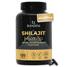 Carica l'immagine nel visualizzatore di Gallery, Bandini® Mumijo Shilajit Himalayano Puro 40.000mg 120 capsule, 85 minerali