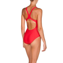 Carica l'immagine nel visualizzatore di Gallery, Arena Dynamo R Costume Intero Donna, Costume da Bagno Sportivo ad Asciugatura Rapida, Tessuto Maxfit Eco Resistente a Cloro e Sale, Protezione UV UPF 50+