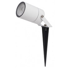 Carica l'immagine nel visualizzatore di Gallery, Portafaretti da Giardino con Picchetto, GU10 220V, IP65, Alluminio, Bianco/Nero/Corten/Marrone, Ø60x100mm (Bianco)