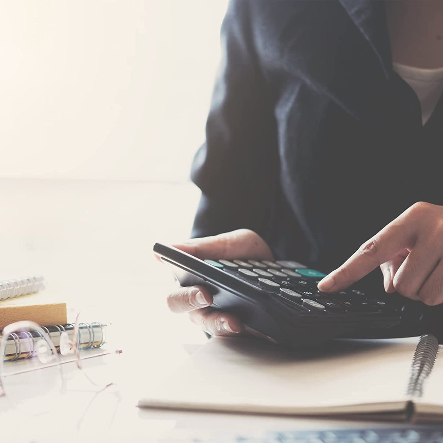 Calcolatrice Da Tavolo Gvolatee 12 Cifre - Solare E A Batteria, Tasti Grandi - Foto 10