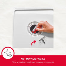 Carica l'immagine nel visualizzatore di Gallery, Wirquin 30723382 - Membrana Slim+ con filtro per capelli rimovibile per scarico doccia rosso e grigio