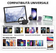 Carica l'immagine nel visualizzatore di Gallery, 45W USB C Caricatore Caricabatterie Rapido Caricabatterie Sumsamg Veloce con 2M Cavo per Samsung Galaxy S25 S24 S23 S23+ /S23 Ultra /S22/S21/S20/Note20/A73/A53/S10 Tipo C Spina Ricarica Adattatore
