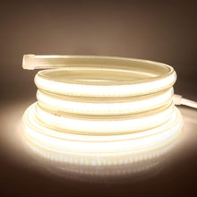 Carica l'immagine nel visualizzatore di Gallery, Striscia LED COB striscia LED 220V con interruttore IP65 impermeabile striscia luminosa super luminosa 360 LEDS/M nastro