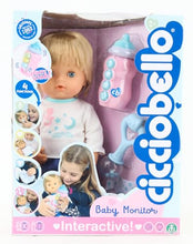 Carica l'immagine nel visualizzatore di Gallery, Cicciobello Baby Monitor, Bambola Interattiva con Corpo Morbido da 30 cm, Giochi Bambini 2 anni, Accessori Inclusi e Funzioni Guidate dal Monitor Biberon