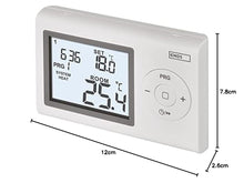 Carica l'immagine nel visualizzatore di Gallery, EMOS - termostato digitale da ambiente con display LCD - cablato programmabile - riscaldamento/raffreddamento - interval