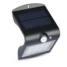 Carica l'immagine nel visualizzatore di Gallery, Lampada da Muro LED 1.5W, con Pannello Solare e Sensore, Nera