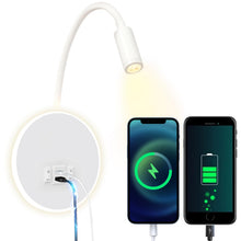 Carica l'immagine nel visualizzatore di Gallery, LED Lampada da parete Comodino Lampada da parete da lettura 12W LED Lampade da parete Faretto regolabile 3W + 9W 3000K L