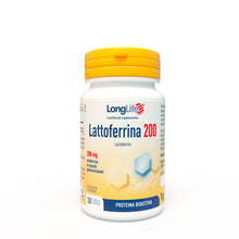 Carica l'immagine nel visualizzatore di Gallery, LongLife® Lattoferrina 200 | 100% naturale da latte vaccino | Alto dosaggio (200mg/cps) | Capsule gastroresistenti | Sis