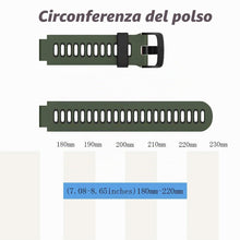 Carica l'immagine nel visualizzatore di Gallery, Cinturino in Silicone per Garmin Forerunner 735XT/235/220/230/620/630 Cinturino Sportivo di Ricambio per Approach S20/S5