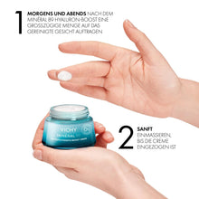 Carica l'immagine nel visualizzatore di Gallery, Crema idratante VICHY Boost per pelli normali con minerali, acido ialuronico a catena lunga, niacinamide (B3) e squalano, Minéral 89 72H