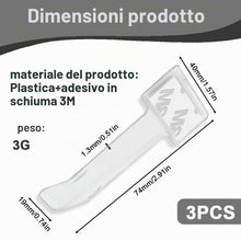 Carica l'immagine nel visualizzatore di Gallery, 3 Pezzi Portadocumenti Auto Trasparente, Porta Parkticket per Parabrezza, Clip Indipendente per Parcheggio, Supporto per