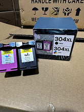 Carica l'immagine nel visualizzatore di Gallery, Wewant 304XL Cartucce d'inchiostro per 304 XL Nero e Colore, ad Alta Capacità, per DeskJet 2600 2620 2630 3700 3720 3730 3733 3735 3750 3760 3762 3764, ENVY 5000 5010 5020 5030 5032(2-Pack)