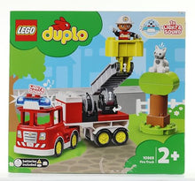 Carica l&#39;immagine nel visualizzatore di Gallery, LEGO DUPLO Town Autopompa, Camion Giocattolo dei Pompieri con Luci, Sirena e Scala Mobile, Figure di Vigile del Fuoco e Gatto, Giochi per Bambini e Bambine da 2 Anni, Idee Regalo di Compleanno 10969