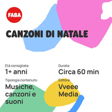 Carica l'immagine nel visualizzatore di Gallery, FABA Personaggio Sonoro Canzoni di Natale - Canzoncine - Giocattolo, Contenuti Educativi, Versione Italiana, Bambini 4+ anni