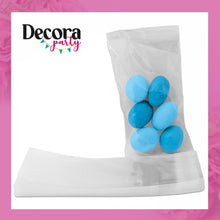 Carica l&#39;immagine nel visualizzatore di Gallery, DecoraParty 100 Bustine Trasparenti Piccole per Confetti e Alimentari, Buste Sacchettini di Plastica per Alimenti in Cellophane con Chiusura Adesiva - 6 x 10 cm