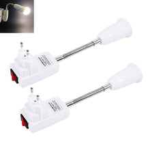 Carica l'immagine nel visualizzatore di Gallery, Portalampada Parete E27 con Interruttore e Braccio, Lampada da Cucina senza Fili, AC 220V, Faretto E27 Lampade da Muro I