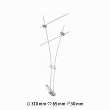 Carica l'immagine nel visualizzatore di Gallery, Paulmann CorDuo, punto luce singolo per sistema di cavi per faretti, 94487, Comet, massima CC: 12V 50 Watt, estensibile,