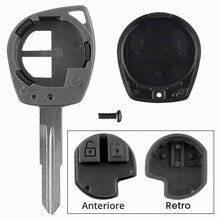 Carica l'immagine nel visualizzatore di Gallery, OcioDual Guscio per Chiave a 2 Pulsanti Compatibile con Suzuki Vitara Swift Ignis SX4 Liana Alto, Custodia Telecomando A