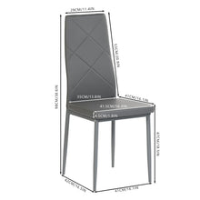 Carica l'immagine nel visualizzatore di Gallery, buybyroom 4 sedie sala da pranzo sedie moderne cucina sedie imbottite sala da pranzo sedie da soggiorno sedie grigio sala da pranzo per ristoranti, cucine, sale d'attesa, uffici