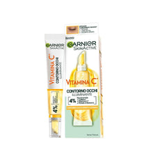 Carica l&#39;immagine nel visualizzatore di Gallery, Garnier SkinActive Contorno Occhi Illuminante, Vitamina C, Per uno Sguardo Più Fresco e Riposato, Antirughe, 15 ml