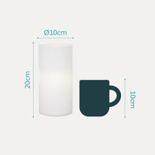 Carica l'immagine nel visualizzatore di Gallery, Eglo Geo lampada da tavolo minimalista, lampada da comodino in vetro